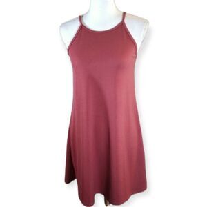 WALLFLOWER DK MAUVE SWING DRESS SZ.S EUC